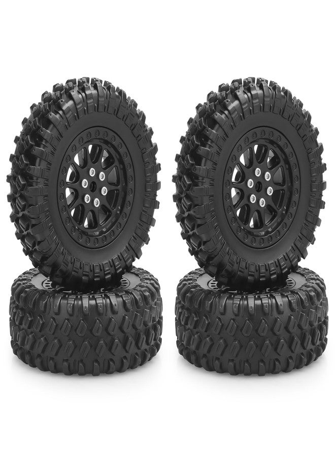 daitoku 1/12 RC Rubber Tires, daitoku RC Car Tires and Wheels for 1/12 WPL B14 B24 C14 C24 MN D90 D91 D96 D99 - Style C (Black) - Image 1